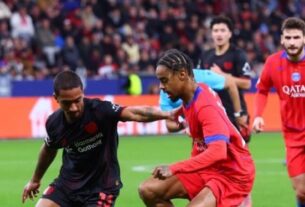 Laga Gila di BayArena: PSG Tekuk Leverkusen 7-2 dengan Penalti dan Kartu Merah