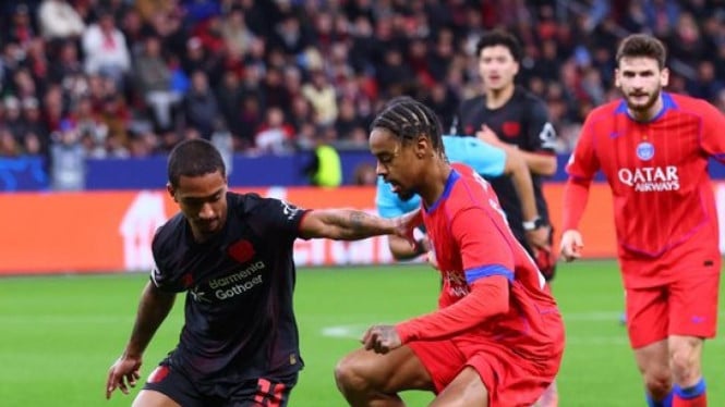 Laga Gila di BayArena: PSG Tekuk Leverkusen 7-2 dengan Penalti dan Kartu Merah